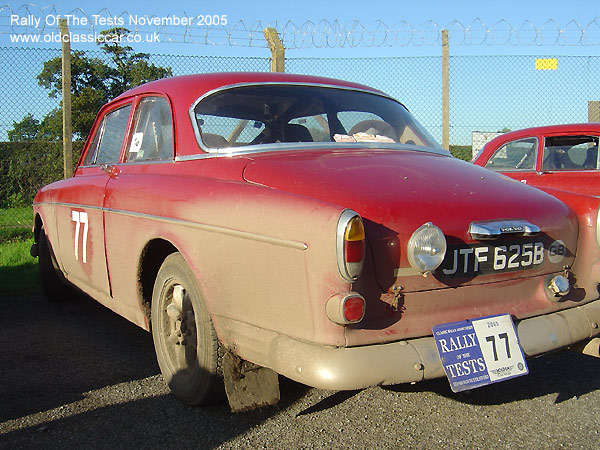 Classic Volvo 122S car on this vintage rally