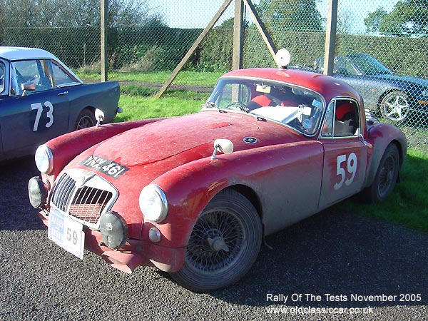 Classic MG MGA fhc car on this vintage rally