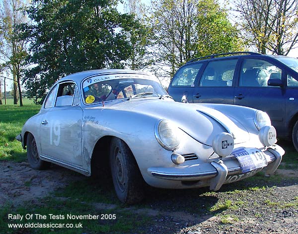 Classic Porsche 356 car on this vintage rally