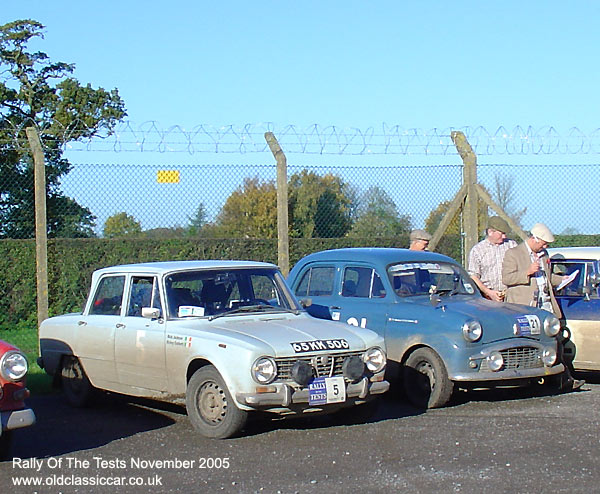 Classic Alfa Romeo Giulia Super car on this vintage rally