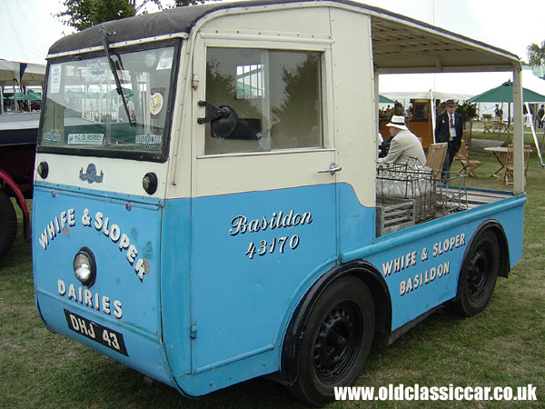 Morrison Electricar milkfloat at the Revival Meeting.