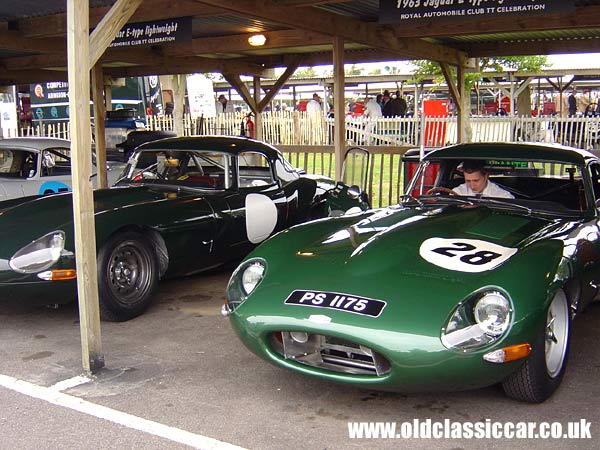 Jaguar E-Type Lightweight at the Revival Meeting.