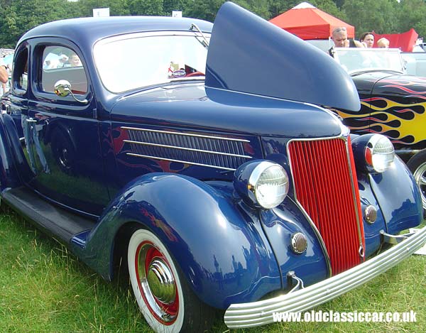 Antique Ford 5 window coupe photo.