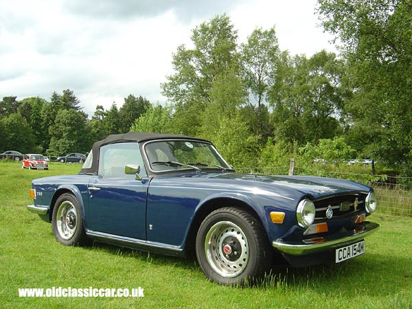 Triumph TR6 that I saw at Tatton in June 05.