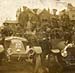 Army officers with two French cars