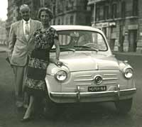 A Fiat 600 in Naples, 1959