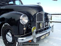 Austin A40 in the snow