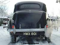Austin A40 in the snow