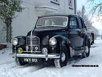 Austin A40 in the snow