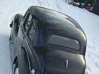 Austin A40 in the snow