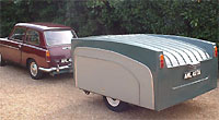 Austin A40 with classic caravan