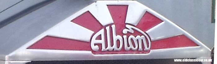 Albion lorry radiator badge