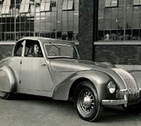 The Allard with its folding roof in position