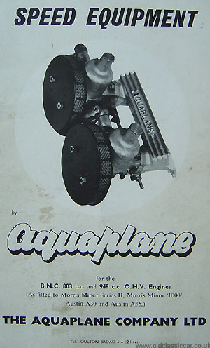 Faded cover of an Aquaplane catalogue