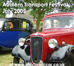 An Austin 7 Ruby alongside a Morris Eight