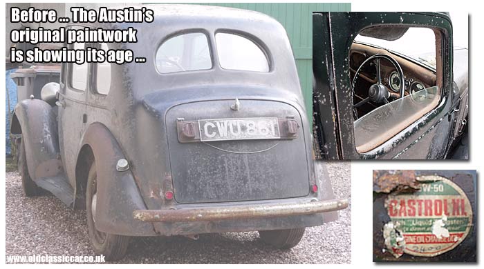 Photos showing the car's paint and bodywork in more detail