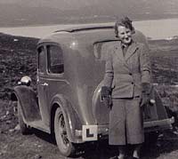 Rear view of an Austin Ruby in Scotland