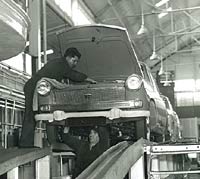 A brand new A55 Cambridge on the production line / inspection