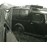 Camping in a 10/4 Austin van