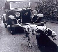 An early 1930s Austin Six saloon car