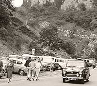 Austin A55 Cambridge in a car park