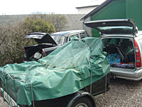A55, Volvo and a trailer load of parts