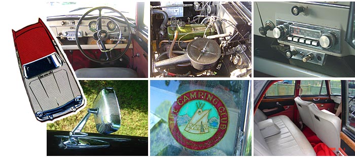 The Austin's interior, engine etc