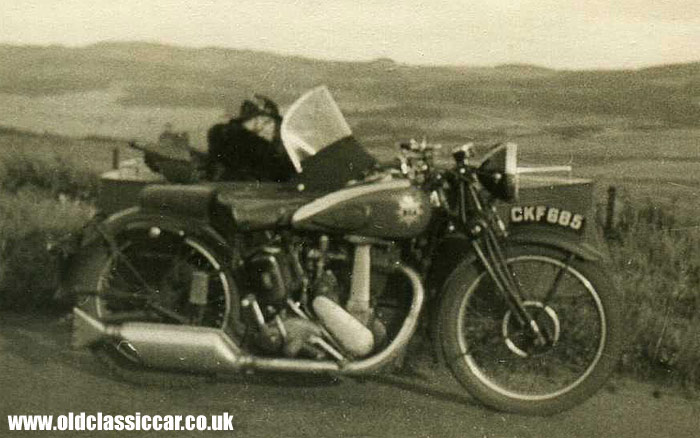 BSA Motorcycle and sidecar