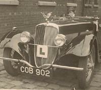 A BSA used for driving lessons in the 1930s