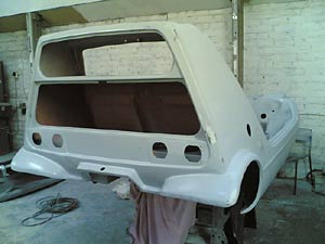 Restoration of the Bond's bodywork continues