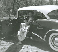 Side view of the 54 Buick.