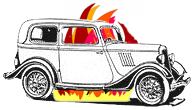 Car catching fire