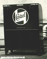 An old Castrol oil dispensing cabinet