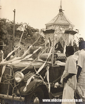 decorated car in Ceylon