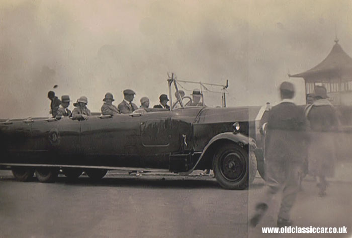 A large vintage char-a-banc