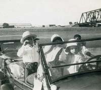 1928 Chevrolet National Series AB tourer on a raft