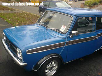 Mini Clubman estate photographed after restoration work