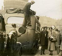 A coach being loaded in Bavaria