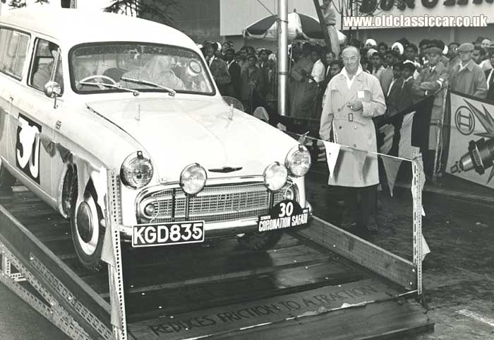 A Hillman Husky on the Coronation Rally