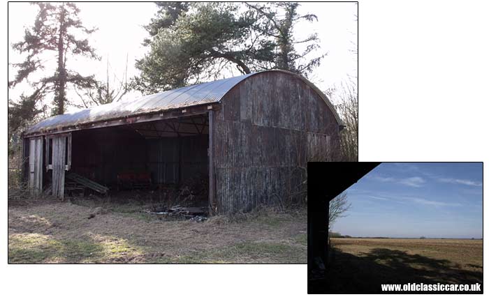 The Crossley family's aircraft hangar