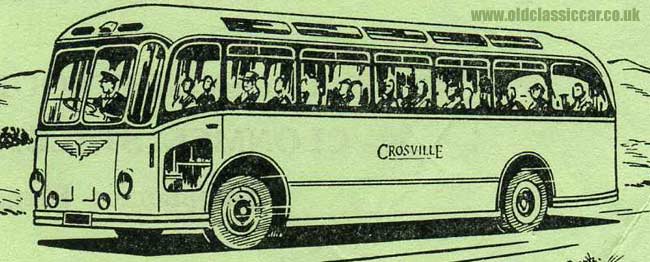 closeup of the Crosville bus drawing
