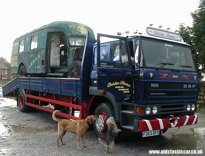 The stolen DAF truck