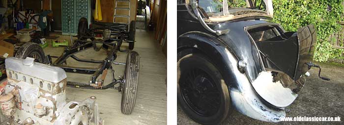 Martin Walter bodied Daimler 15hp under restoration