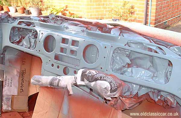 Top coat applied to the dash