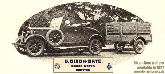 Pre-war Morris towing a trailer
