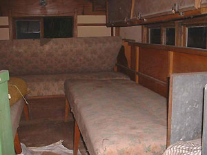 Original untouched interior of this rare caravan