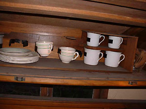 Original crockery still there, last used in 1939