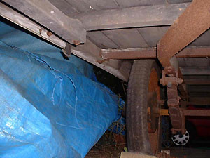 Offside chassis shows evidence of surface rust