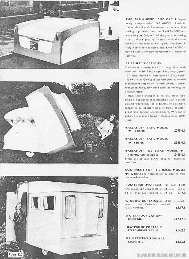 Farlander Land Cabin brochure