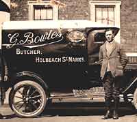 A Model T butcher's van